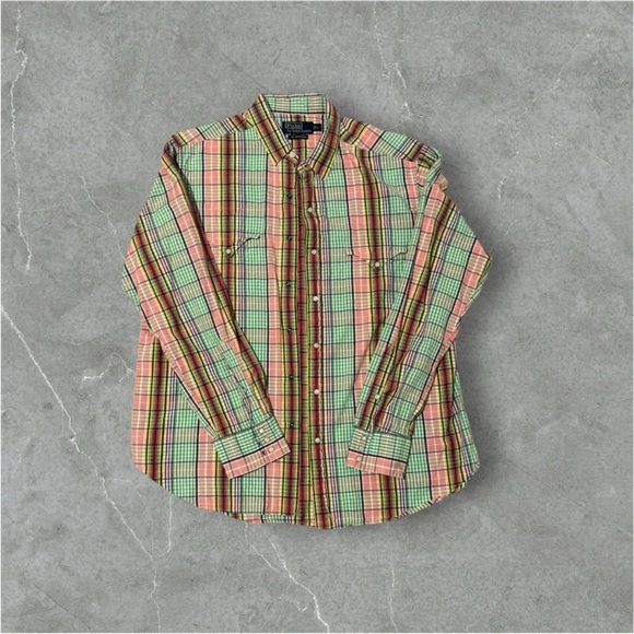 Polo Ralph Lauren Plaid Button Down Long Sleeve - Picture 1 of 4